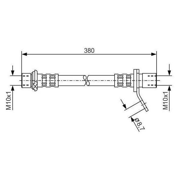 Bosch 1 987 476 161 - Tubo Freno Oe 90080 94066 Per Avensis (T22)-image