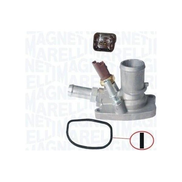 Magneti Marelli 352317100460 - Termostato Liquido Di Raffreddamento Oe 1338271 Per Mito (955), Tipo, Siena, Qubo, Punto, Panda, Palio, Linea, Idea, Fiorino, Doblo, Bravo, 500L (351, 352), 500 (312), Combo Tour (X12), Combo (X12)-image