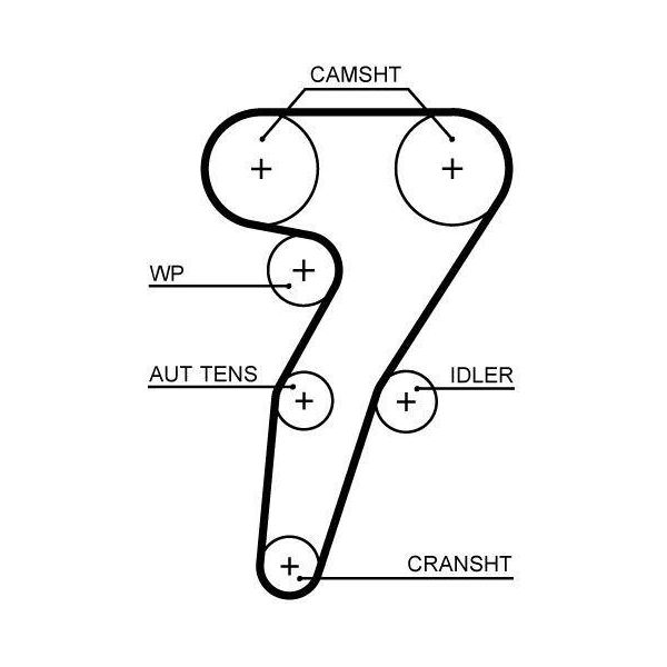 Gates 5653XS - Cinghia Dentata Oe 55225504 Per 145 (930), 146 (930), 147 (937), 156 (932)-image
