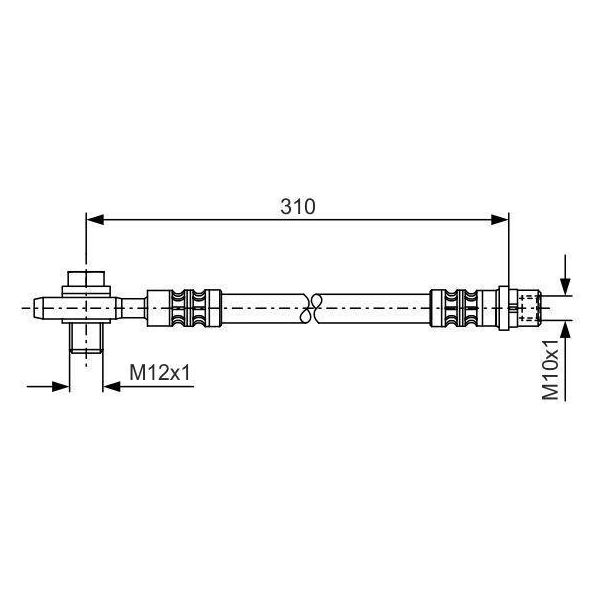 Bosch 1 987 476 308 - Oe 4B0 611 775 B Tubo Freno Per A6 (4B), Passat (3B)-image