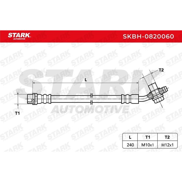 Stark SKBH-0820060 - Tubo Freno Oe 8D0 611 775 F Asse Posteriore Per A4 (8D)-image
