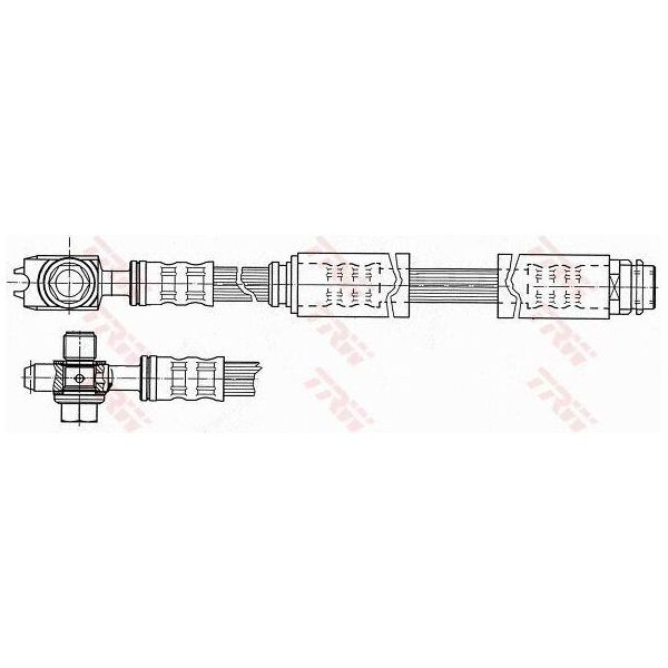 Trw PHD946 - Tubo Freno Oe 8N0 611 707 A Per A3 (8L), Tt (8N), New Beetle-image