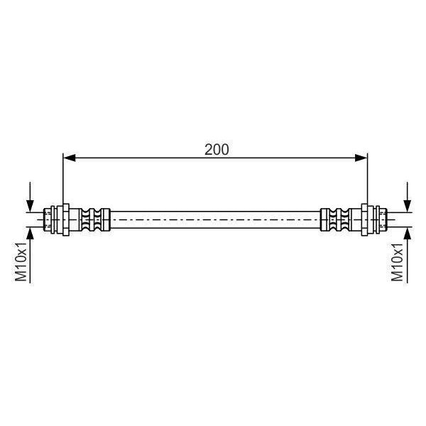 Bosch 1 987 476 946 - Oe 8Z0 611 775 A Tubo Freno Per A2 (8Z)-image