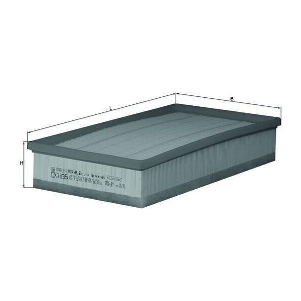 Mahle Lx 1835 - Filtro Aria Oe 1J0129620A Per A3 (8L), Tt (8N), Leon (1M1), Toledo Ii (1M2), Octavia I (1U), Bora (9M), Bora (1J), Golf Iv (1J), New Beetle-image