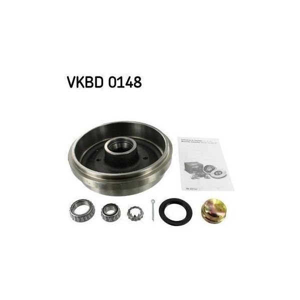 Skf Vkbd 0148 - Tamburo Del Freno Per Arosa (6H), Cordoba (6K), Ibiza (6K), Toledo I (1L2), Jetta Ii (165, 19E, 1G2), Passat (35I), Polo (80, 86C), Polo (6N), Polo (6V)-image