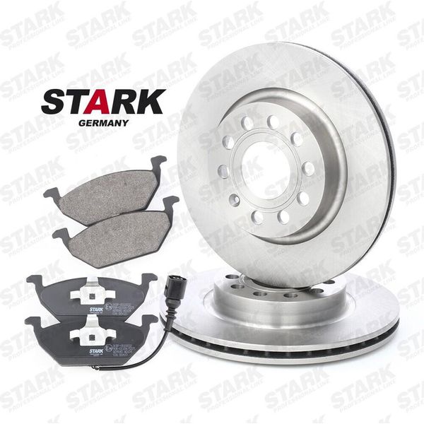 Stark SKBK-1090007 - Oe 8Z0698151A Dischi E Pastiglie Freno Per A3 (8P), Altea (5P), Leon (1P1), Toledo Iii (5P2), Octavia Ii (1Z), Yeti (5L), Beetle (5C), Caddy Iii (2C, 2K), Golf Plus (5M), Golf V (1K), Golf Vi, Golf Vii, Jetta Iii (1K2), Jetta Iv-image
