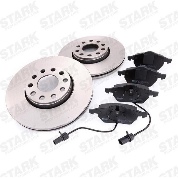 Stark SKBK-1090093 - Oe 4B0615116 Dischi E Pastiglie Freno Per A4 (8D), A4 (8E), A4 (8H), A6 (4A), A6 (4B), Exeo (3R), Superb I (3U), Passat (3B)-image