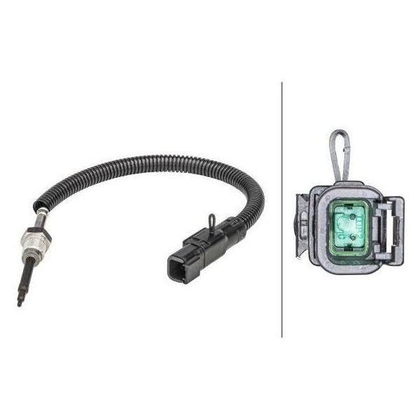 Hella 6PT 358 181-351 - Oe 21164790 Sensore Della Temperatura Dei Gas Di Scarico Per Jumpy (VF7), Jumper, Ka (Rb), Amarok-image