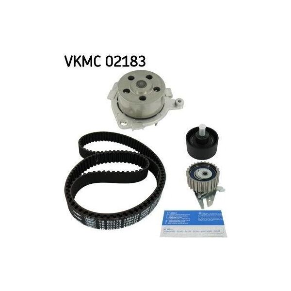 Skf Vkmc 02183 - Oe 55192240 Wasserpumpe + Zahnriemensatz FüR 156 (932), Gt (937), Gtv (916), Spider (916), Barchetta, Brava, Bravo, Coupe 175, Marea, Punto-image