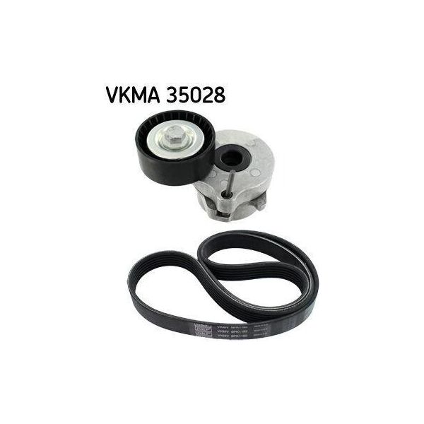 Skf Vkma 35028 - Oe 55185077 Keilrippenriemensensatz FüR Mito (955), Punto, Agila A, Agila B, Astra H, Astra (A04), Combo, Combo Tour, Corsa D (S07), Meriva (X03), Meriva B (S10), Tigra Twintop (X04)-image