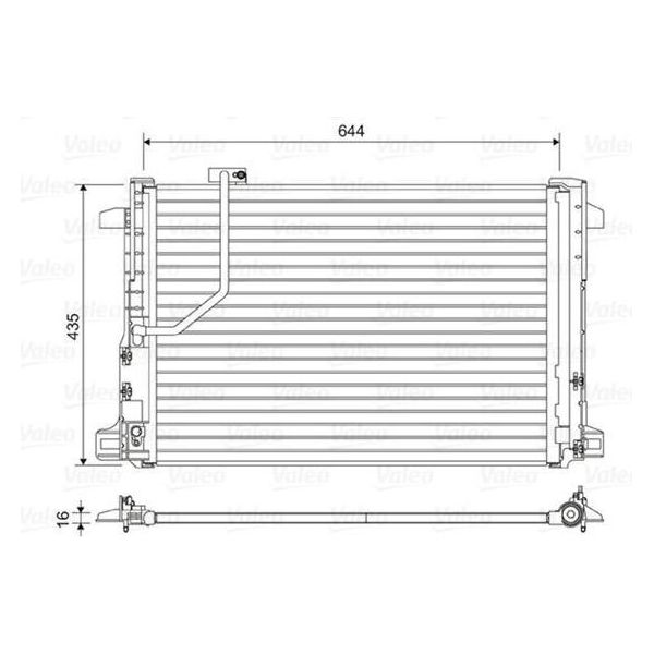 Valeo 814044 Condensatore, Climatizzatore Oe 2045000254 Compatibile Con Classe C, Cls, Classe E, Classe Glk, Slk-image