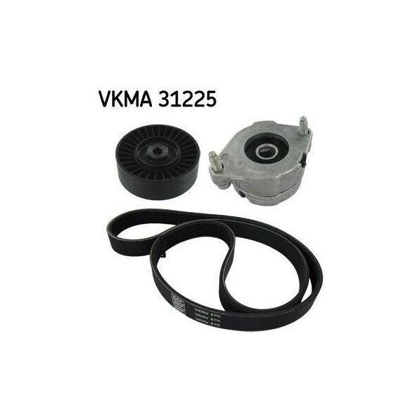 Skf Vkma 31225 - Oe 60571125 Keilrippenriemensensatz FüR Cordoba (6K), Ibiza (6K), Passat (35I), Corrado (53I), Golf Iii (1H), Golf Cabriolet (1E), Sharan (7M), Vento (1H)-image