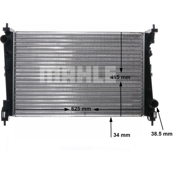 Mahle Cr 1112 000S - Radiatore Oe 51896964, Raffreddamento Motore Per Mito (955), Punto, Bravo, Corsa D (S07)-image