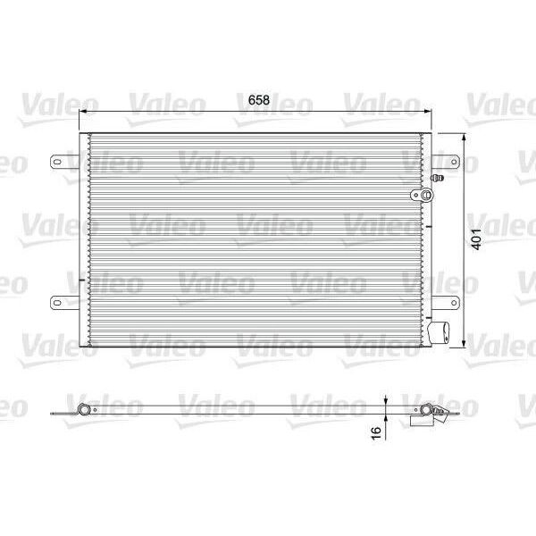 Valeo 814004 - Condensatore Aria Condizionata Oe 4F0260401E Per A6 (4F)-image