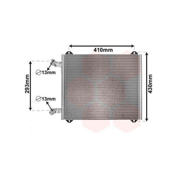 Van Wezel 03005193 - Condensatore Aria Condizionata Oe 8Z0260403B Per A2 (8Z)-image