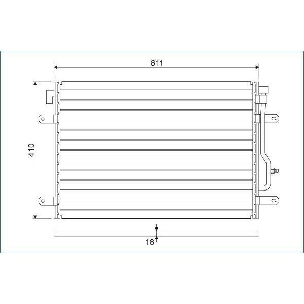 Valeo 817741 - Condensatore Aria Condizionata Oe 8E0260401D Per A4 (8E), A4 (8H), A6 (4B)-image