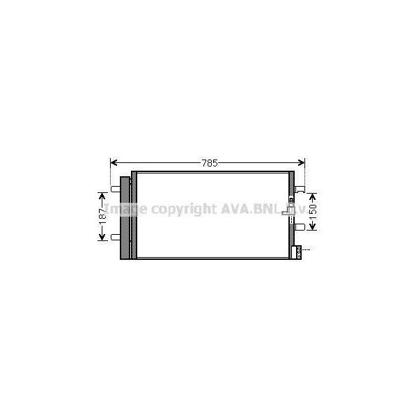 Prasco AI5352D - Oe 4G0260403A Condensatore Aria Condizionata Con Essiccatore Per A4 (8K), A5 (8T), A7 (4G), A6 (4G), A5 (8F)-image
