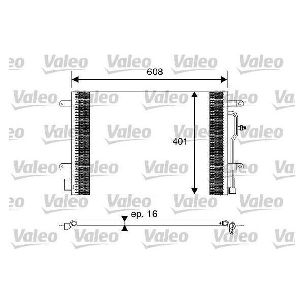 Valeo 817569 - Condensatore Aria Condizionata Oe 8E0260403A Per A4 (8E), A4 (8H), A6 (4B)-image