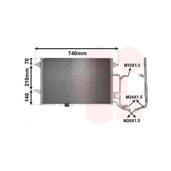 Van Wezel 03005137 - Condensatore Aria Condizionata Oe 4B0260403AA Per A6 (4B)-image