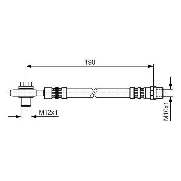 Bosch 1 987 476 719 - Oe 8E0 611 775 B Bremsschlauch FüR Passat (3B)-image
