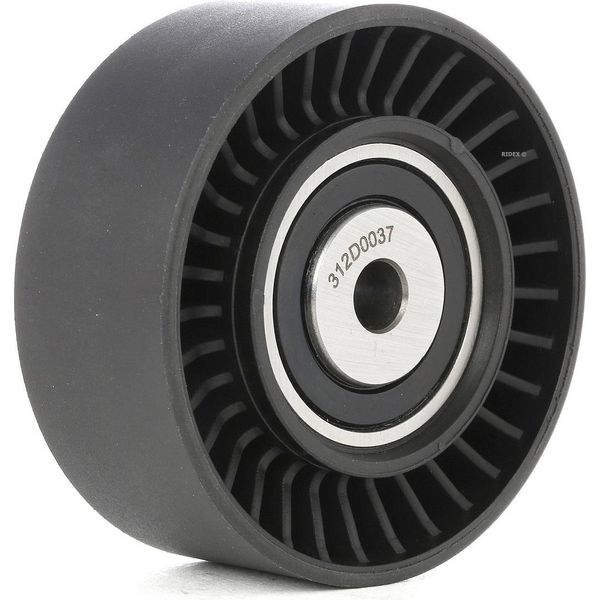 Ridex 312D0037 - Oe 03G145276 Puleggia Folle, Cinghia A V Per A4 (8K), A4 (8E), A4 (8H), A5 (8T), A5 (8F), A6 (4F), Q5 (8R), Exeo (3R), Amarok, Crafter (2E), Crafter (2F), T5, T6, Tiguan (5N)-image
