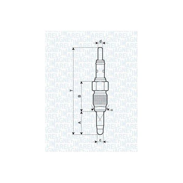 Magneti Marelli 062900083304 - Candeletta Per A6 (4A), A4 (8D), A3 (8L), Toledo Ii (1M2), Leon (1M1), Ibiza (6K), Cordoba (6K), Alhambra (7V), Octavia I (1U), Vento (1H), Sharan (7M), Polo (6V), Passat (3B), Passat (35I), New Beetle, Lupo (6E1, 6X1), Golf Iv (1J), Golf Cabriolet (1E), Golf Iii (1H), Caddy Ii (9K), Bora (1J)-image