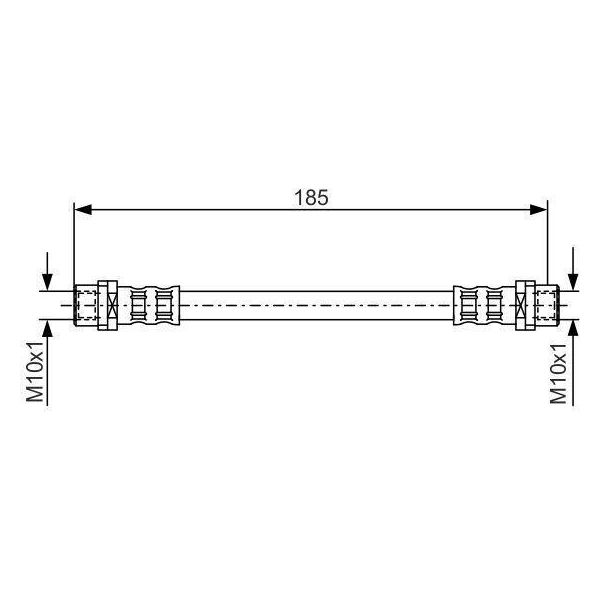 Bosch 1 987 476 458 - Oe 8A0 611 775 A Tubo Freno Per A4 (8D)-image
