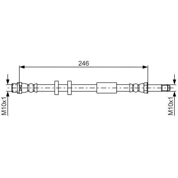 Bosch 1 987 481 714 - Oe 4H0 611 775 A Tubo Freno Per A8 (4H)-image