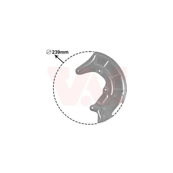 Van Wezel 5817371 - Oe 6E0615311A Piastra Di Ancoraggio, Asse Anteriore Sinistro Per A2 (8Z), Lupo (6E1, 6X1)-image