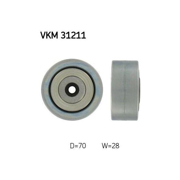 Skf Vkm 31211 - Oe 03G 145 276 A Puleggia Folle, Cinghia A V Per A6 (4F), Crafter (Sz), Crafter (Sx, Sy)-image