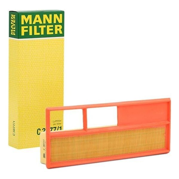 MANN-FILTER C 3877/1 - Oe 51775324 Luftfilter FüR Mito (955), 500 (312), Doblo, Fiorino, Punto, Idea, Linea, Panda, Qubo, Siena, Strada, Ka (RU8), Combo (X12), Combo Tour (X12)-image