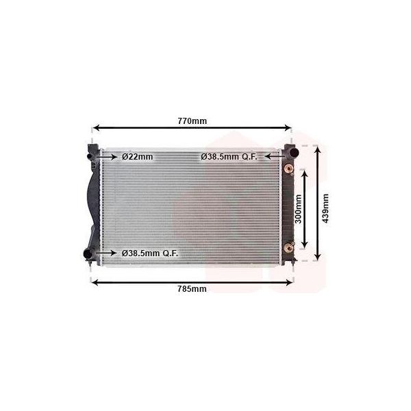 Van Wezel 03002236 - Oe 4F0121251AG Radiatore, Raffreddamento Motore Per A6 (4F)-image