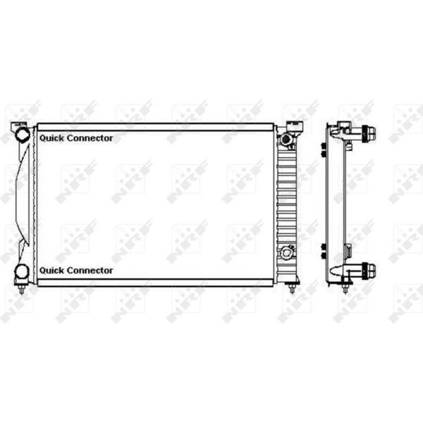 Nrf 50543A - Oe 8E0121251AE Radiatore, Raffreddamento Motore Per A4 (8E), A4 (8H), A6 (4B), Exeo (3R)-image