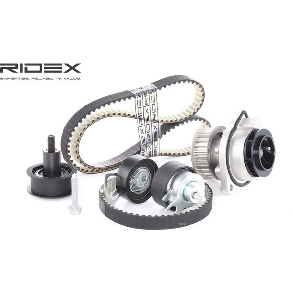 Ridex 3096W0035 - Set Pompa Acqua + Cinghia Di Distribuzione Per A2 (8Z), Altea (5P), Arosa (6H), Cordoba (6K), Cordoba (6L), Ibiza (6K), Ibiza (6L), Ibiza (6J, 6P), Inca (6K), Leon (1M1), Leon (1P1), Toledo Ii (1M2), Toledo Iii (5P2), Fabia I (6Y), Fabia Ii (54), Octavia I (1U), Octavia Ii (1Z), Roomster (5J), Bora (1J), Caddy Ii (9K), Caddy Iii (2C, 2K), Golf Iv (1J), Golf Plus (5M), Golf V (1K)-image