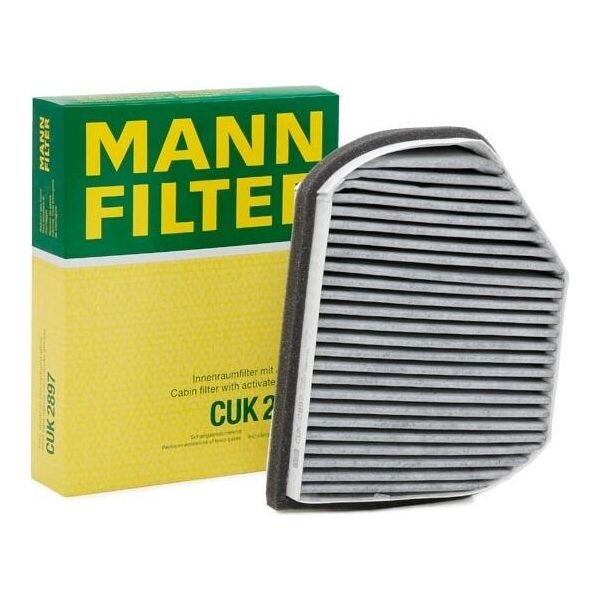 MANN-FILTER Cuk 2897 - Oe 210 830 08 18 Filtro Aria Abitacolo Per Crossfire, Classe C (W202), Classe C (S202), Clk (C208), Clk (A208), Classe E (W210), Classe E (VF210), Classe E (S210), Slk (R170)-image