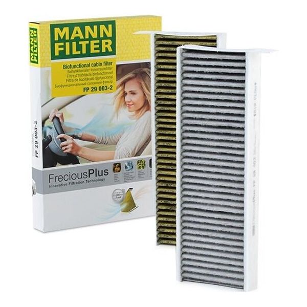 MANN-FILTER Fp 29 003-2 Filtro Aria Abitacolo Oe 1609998980 Compatibile Con Berlingo, C4, C5, DS5, Jumpy, Spacetourer, Proace, Traveller, Rifter, Partner, Expert, 5008, 3008, Zafira, Vivaro, Grandland, Combo-image
