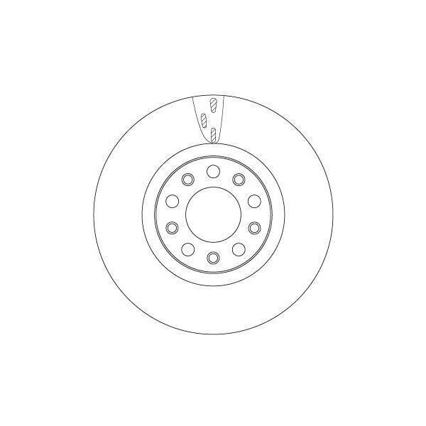 Trw DF6590S - Disco Freno Oe 50532930 Per Giulia (952)-image