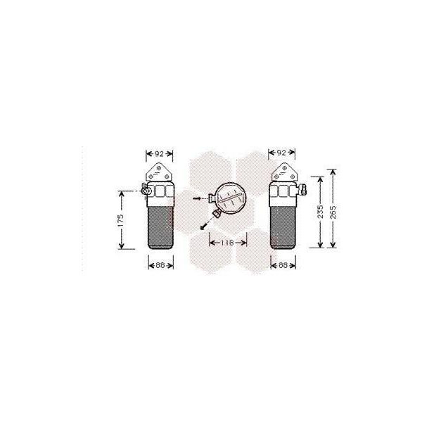 Van Wezel 0300D260 - Essiccatore Aria Condizionata Oe 4B0820193A Per A6 (4B)-image