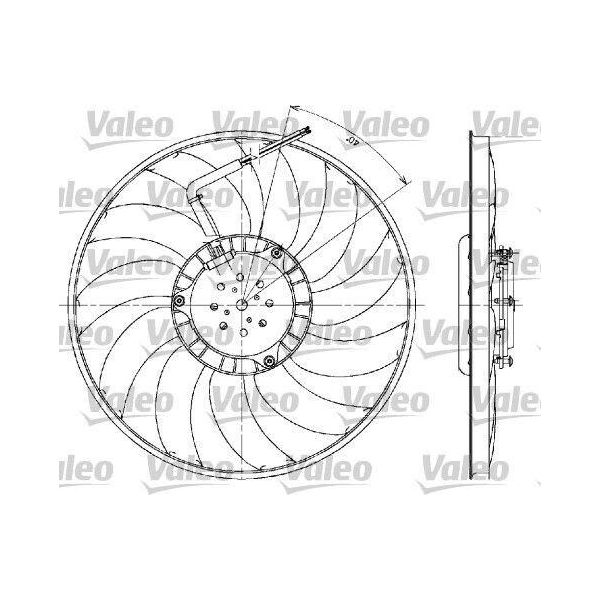 Valeo 698610 - Ventola Radiatore Oe 8E0959455 Per A4 (8E), A4 (8H), A6 (4B), Exeo (3R)-image