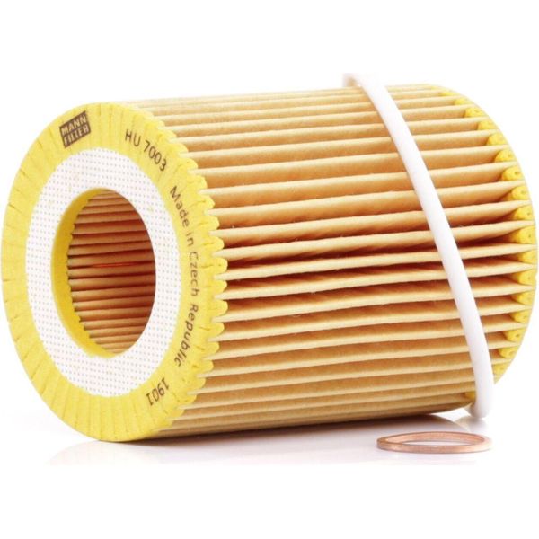 MANN-FILTER Hu 7003 X - Oe 11 42 7 605 342 Filtro Olio Per Serie 1 (F20), Serie 1 (F21), Serie 3 (F30), Serie 3 (F31)-image