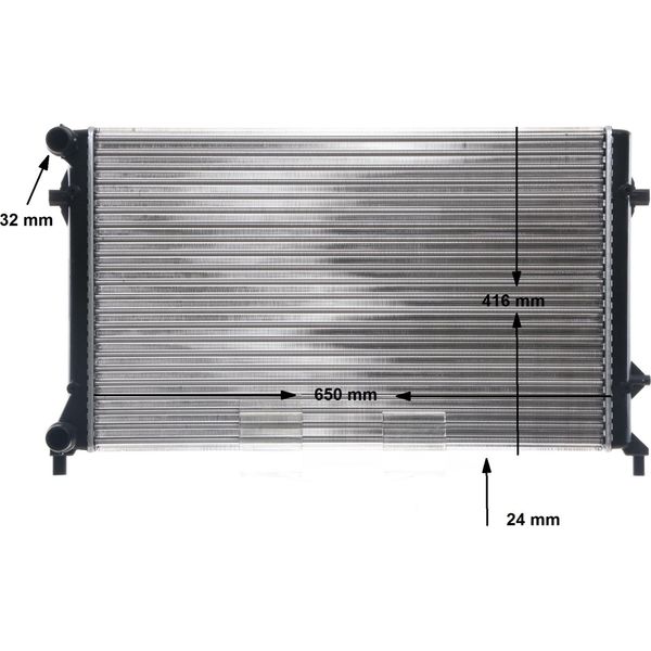 Radiatore Motore Mahle Per Vw Caddy Iii Skoda Octavia Seat Altea Xl Audi A3 Golf V-image