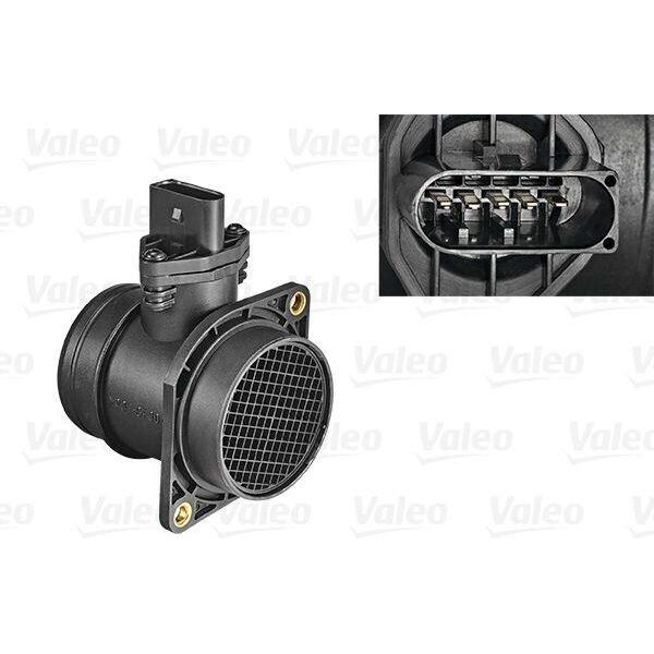 Valeo 253716 - Oe 06A906461L Sensore Di Flusso D'aria Di Massa Per A3 (8L), A4 (8D), A4 (8E), A4 (8H), A6 (4B), Tt (8N), Exeo (3R), Ibiza (6L), Leon (1M1), Toledo Ii (1M2), Octavia I (1U), Bora (1J), Golf Iv (1J), Lupo (6E1, 6X1), New Beetle, Passat (3B), Polo (9N), Polo (6C, 6R)-image