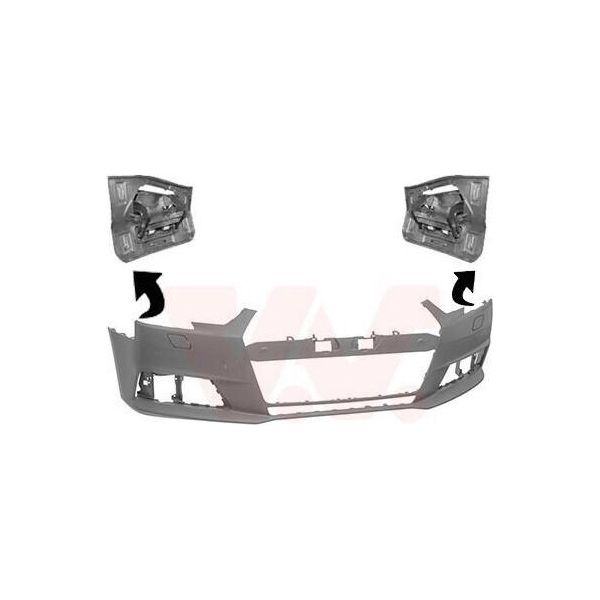 Van Wezel 0346577 - Paraurti Anteriore Oe 8W0807065C Per A4 (8W)-image