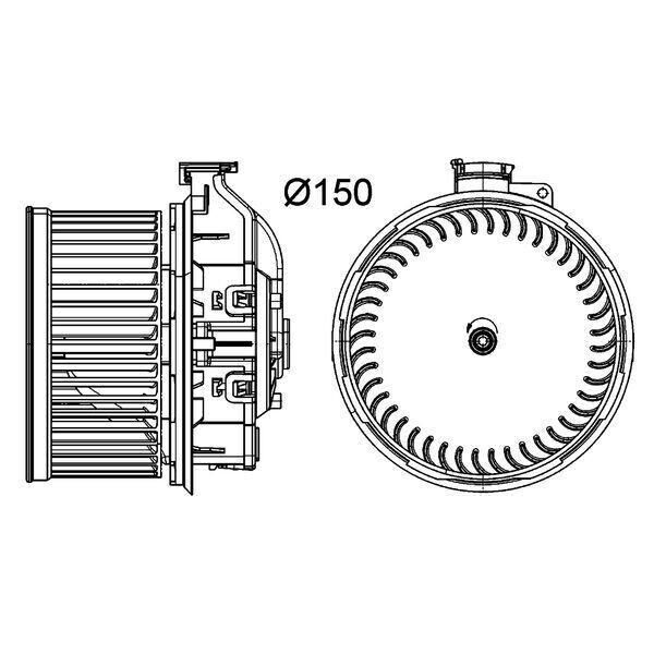 Mahle Ab 259 000P - Oe 12E 820 015 Soffiatore Interno Per Mii (KE1, KF1), Citigo (NF1), Up-image