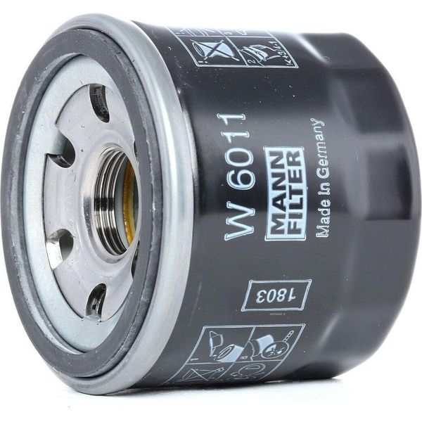 MANN-FILTER W 6011 - Filtro Olio Oe 1230A040 Per Fortwo Cabrio (451), Fortwo (451)-image
