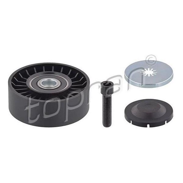 Topran 501 677 - Oe 1128 7 556 251 Puleggia Folle, Cinghia A V Per Z4 (E89), Serie 5 (F11), Serie 5 (E61), Serie 5 (F10), Serie 5 (E60), Serie 3 (E91), Serie 3 (E92), Serie 3 (E93), Serie 3 (E90), Serie 1 (E82), Serie 1 (E88), Serie 1 (E87), Serie 1 (E81)-image