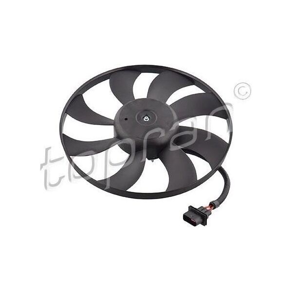 Topran 111 452 - Ventola Radiatore Oe 6Q0 959 455N Per Cordoba (6L), Ibiza (6L), Fabia I (6Y), Fabia Ii (54), Roomster (5J), Fox (5Z), Polo (9N)-image
