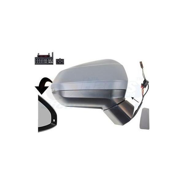 Van Wezel 0372816 - Oe 83B857410G9B9 Specchio Esterno Destro Per Q3 (F3), Q3 (F3B)-image