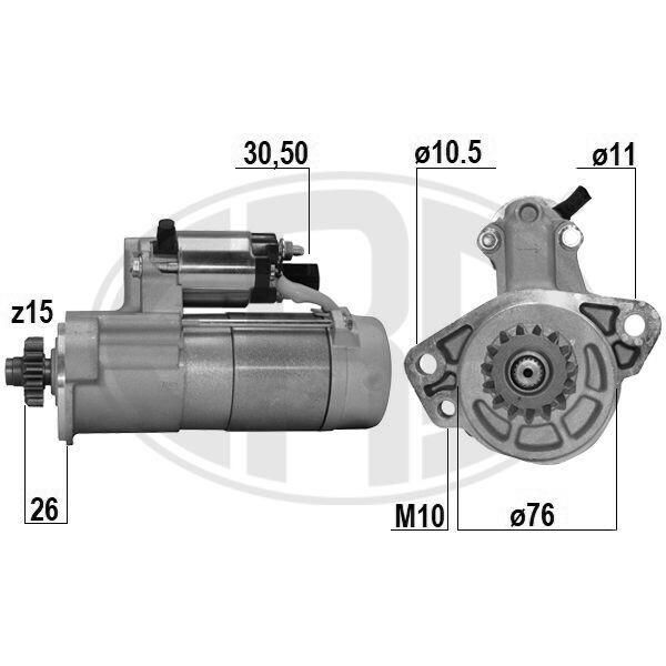 Era 221075A - Motorino Di Avviamento Oe 059911024K, Motorino Di Avviamento Per Q7 (4L), Cayenne (92A), Panamera (970), Touareg (7P)-image