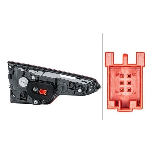 Hella 2SA 012 249-101 - Oe 8W5 945 076 A Luce Combinata Posteriore, Destra, Parte Interna Per A4 (8W)-image